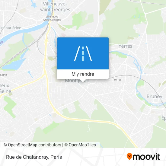 Rue de Chalandray plan