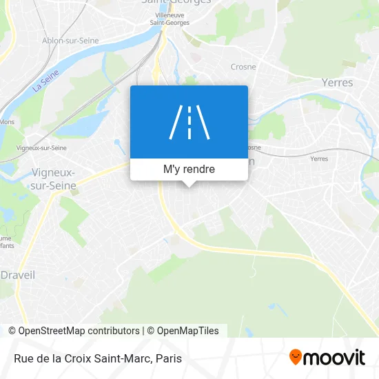 Rue de la Croix Saint-Marc plan