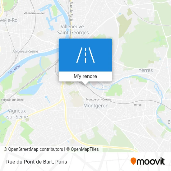 Rue du Pont de Bart plan