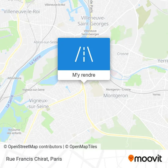 Rue Francis Chirat plan