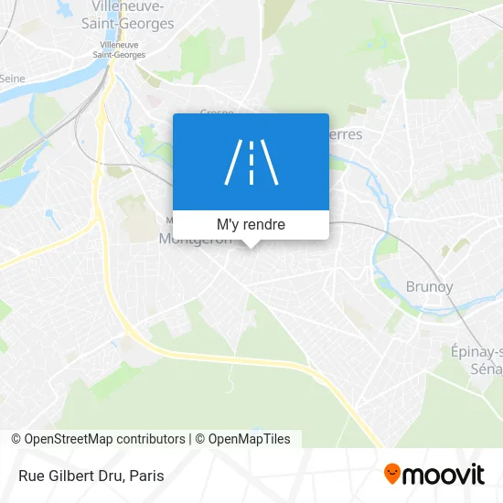 Rue Gilbert Dru plan