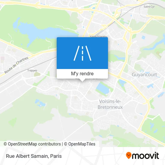 Rue Albert Samain plan