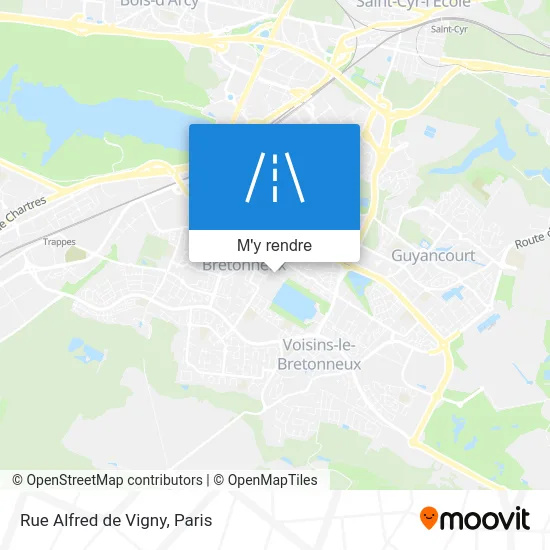 Rue Alfred de Vigny plan