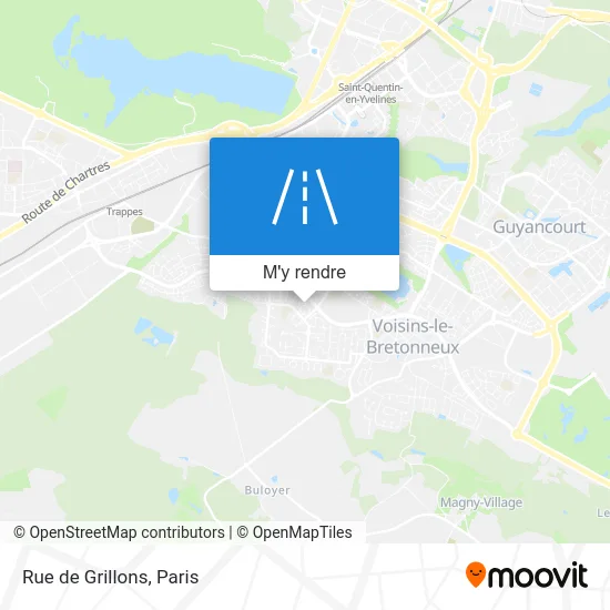 Rue de Grillons plan