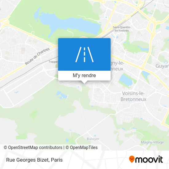 Rue Georges Bizet plan