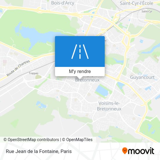Rue Jean de la Fontaine plan