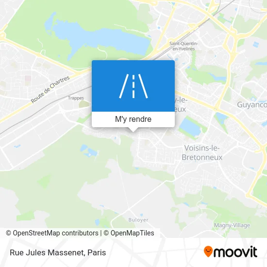 Rue Jules Massenet plan