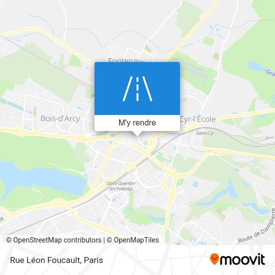 Rue Léon Foucault plan