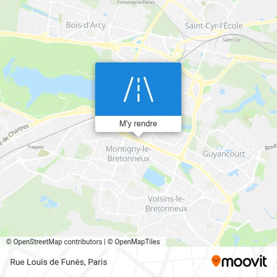 Rue Louis de Funès plan