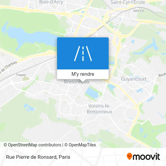 Rue Pierre de Ronsard plan