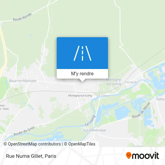 Rue Numa Gillet plan