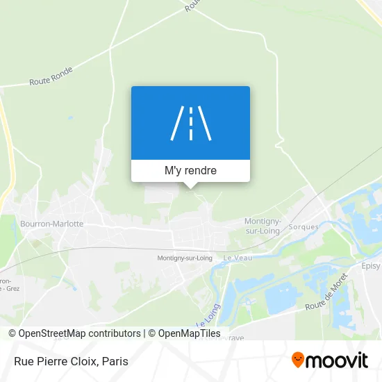 Rue Pierre Cloix plan