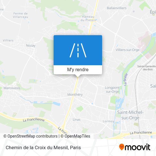 Chemin de la Croix du Mesnil plan