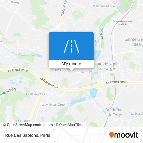 Rue Des Sablons plan