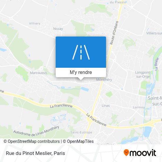 Rue du Pinot Meslier plan