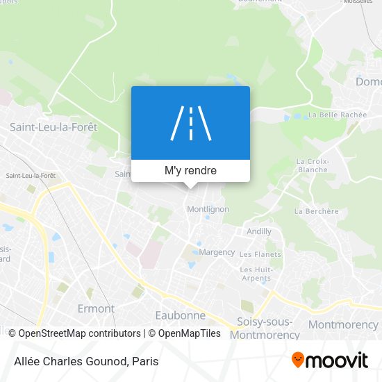 Allée Charles Gounod plan