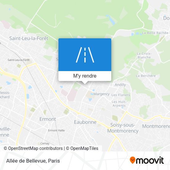 Allée de Bellevue plan
