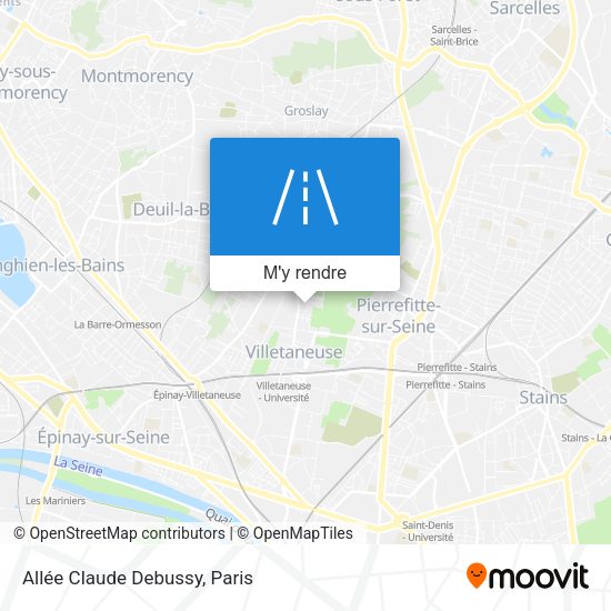 Allée Claude Debussy plan