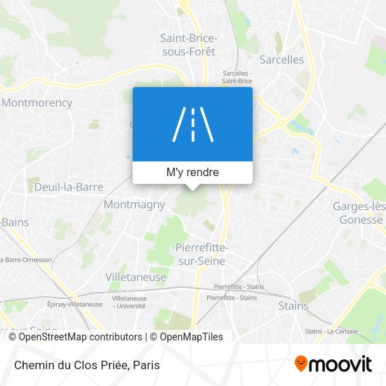 Chemin du Clos Priée plan