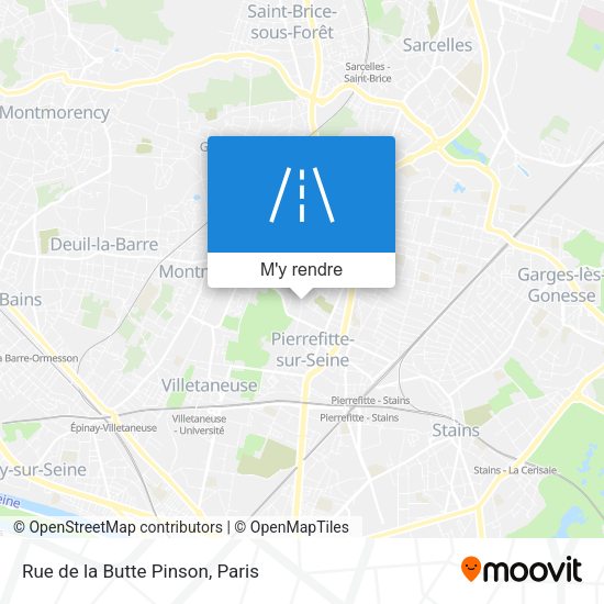 Rue de la Butte Pinson plan