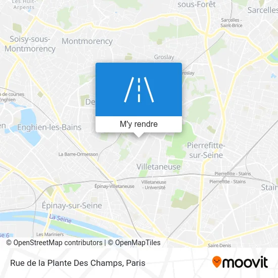 Rue de la Plante Des Champs plan