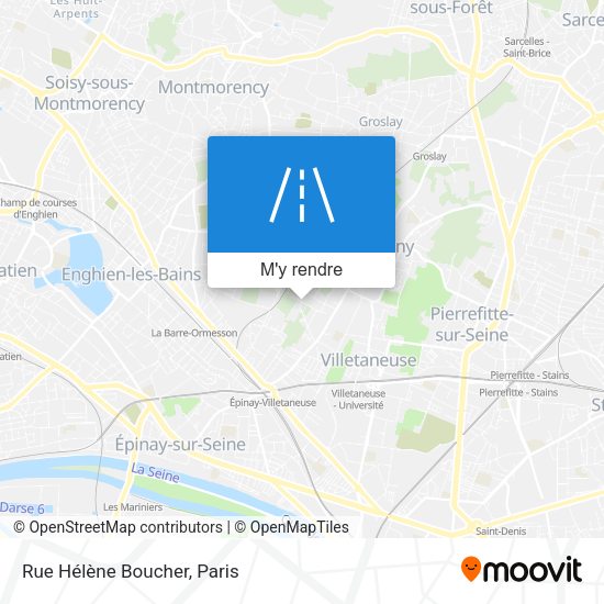 Rue Hélène Boucher plan