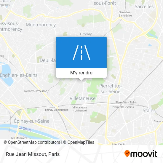 Rue Jean Missout plan