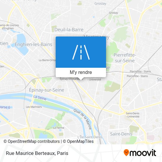 Rue Maurice Berteaux plan