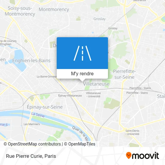 Rue Pierre Curie plan