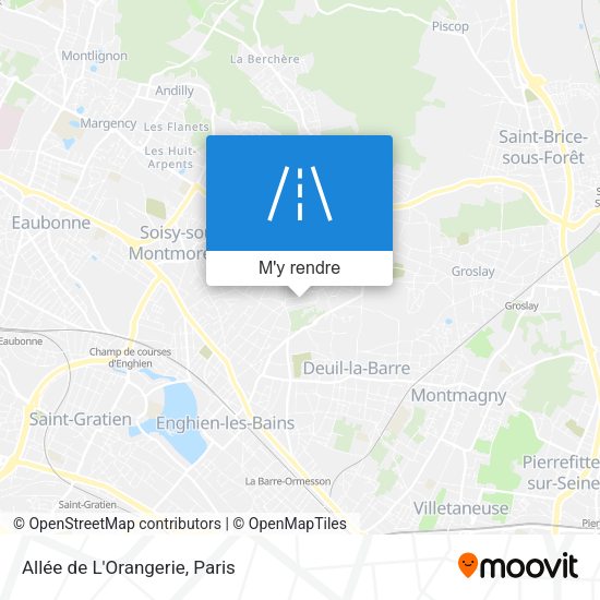 Allée de L'Orangerie plan