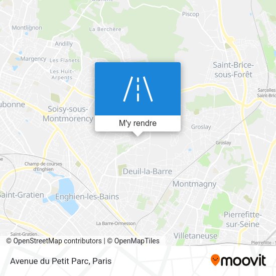 Avenue du Petit Parc plan