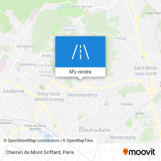 Chemin du Mont Griffard plan