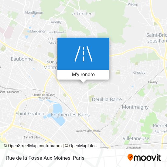 Rue de la Fosse Aux Moines plan