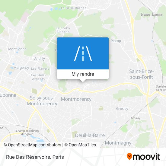 Rue Des Réservoirs plan