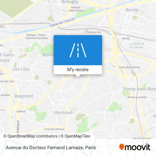 Avenue du Docteur Fernand Lamaze plan