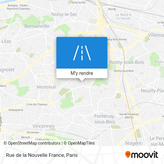 Rue de la Nouvelle France plan