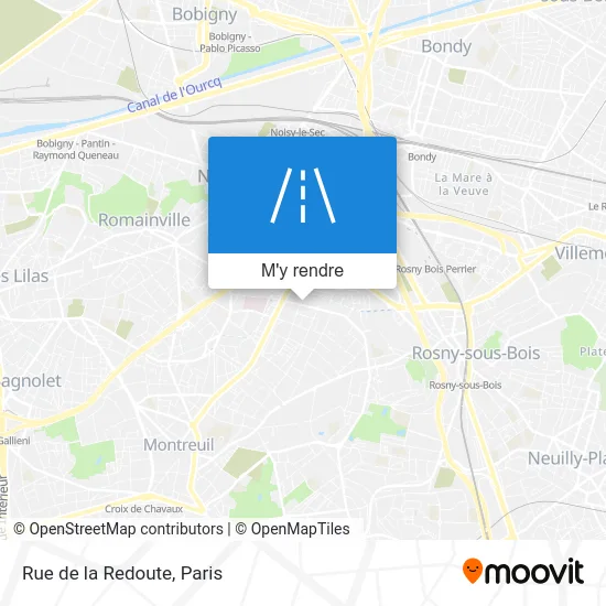 Rue de la Redoute plan