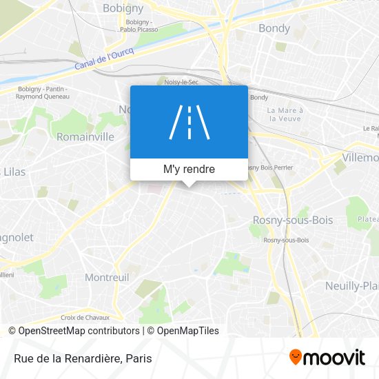 Rue de la Renardière plan