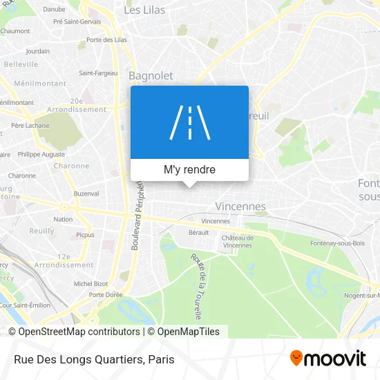 Rue Des Longs Quartiers plan