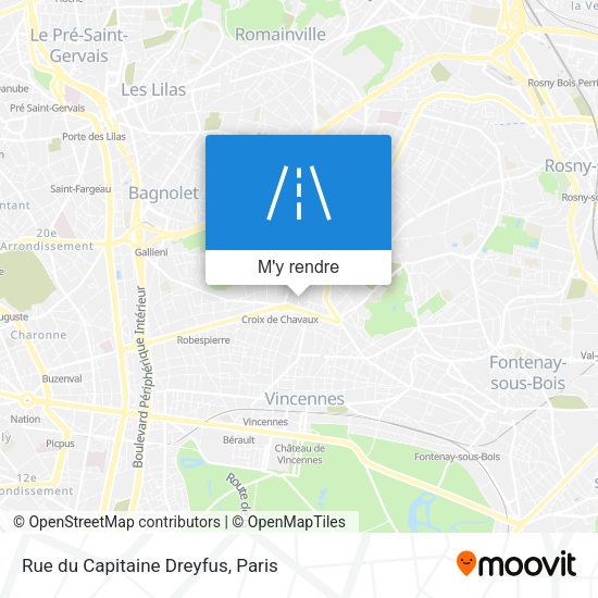 Rue du Capitaine Dreyfus plan