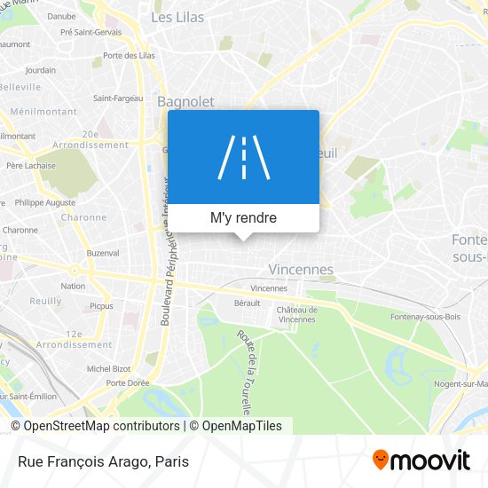 Rue François Arago plan