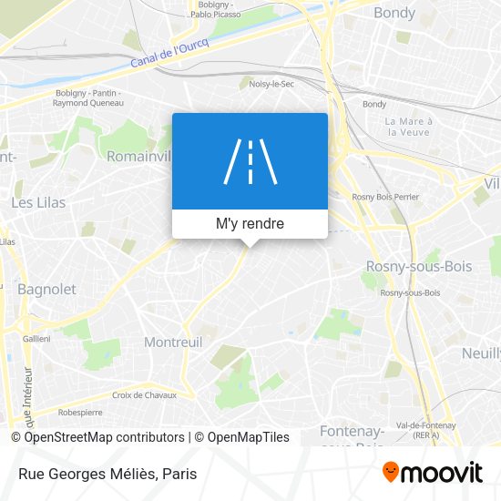 Rue Georges Méliès plan