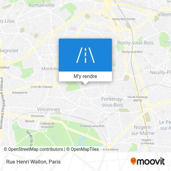 Rue Henri Wallon plan