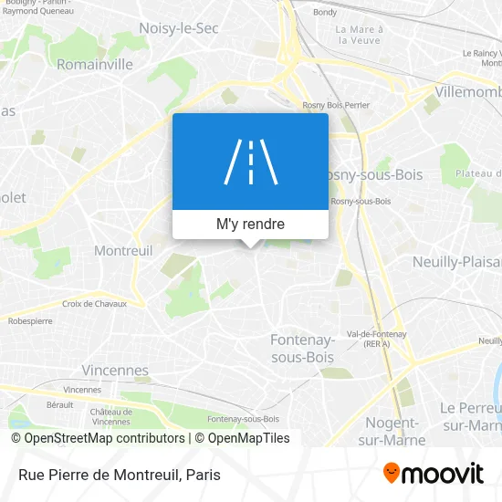 Rue Pierre de Montreuil plan
