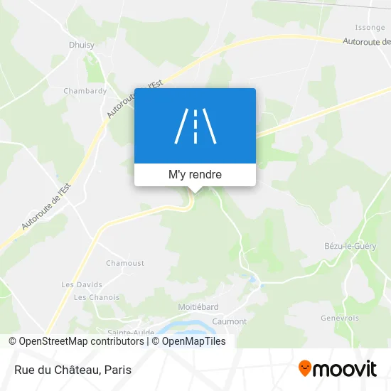 Rue du Château plan