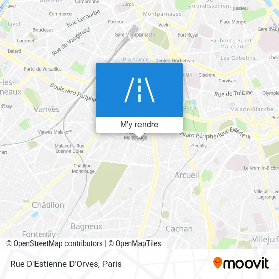 Rue D'Estienne D'Orves plan
