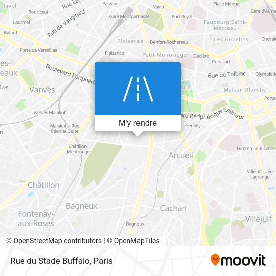 Rue du Stade Buffalo plan