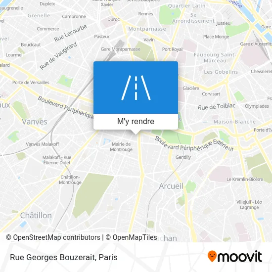 Rue Georges Bouzerait plan