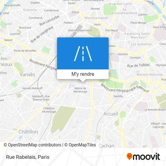 Rue Rabelais plan
