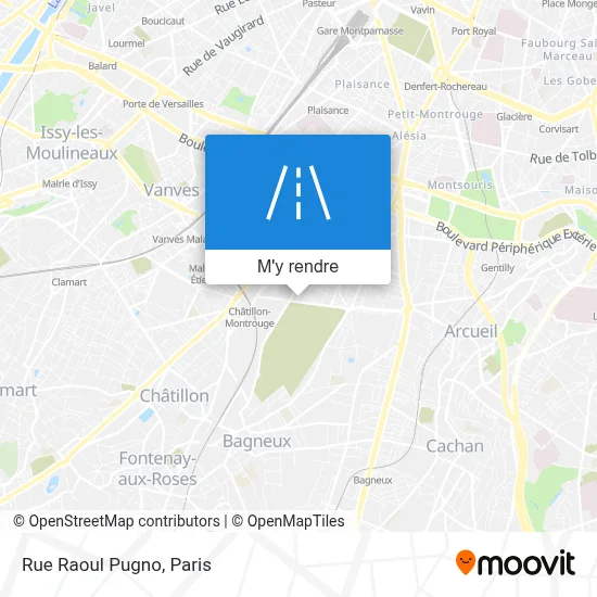 Rue Raoul Pugno plan